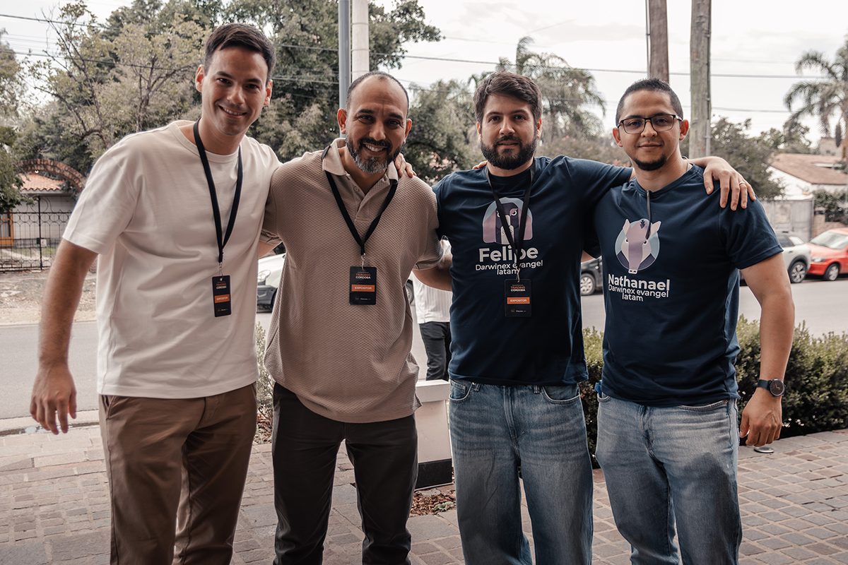 Expositores del evento Trading Córdoba junto a César Sambrano y Matías Juarez